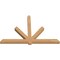 Ekena Millwork Kennewick Timber Gable Bracket, Western Red Cedar, 96"W x 64"H x 5 1/2"D x 5 1/2"F, 16/12 Pitch GBW096X64X0606KEN00SWR - alternate 2